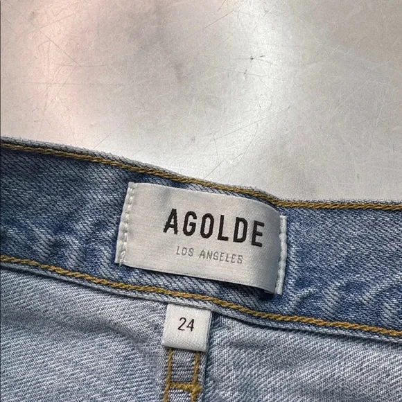 AGOLDE Criss Cross Upsized Jean Relaxed Straight Leg Light Wash - Picture 3 of 6